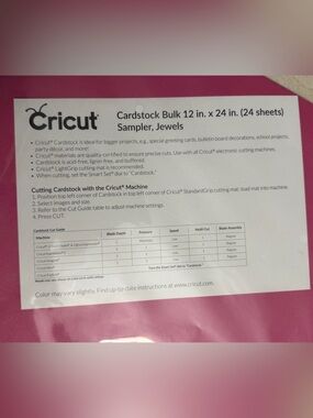 Cricut Cardstock Bulk 12 x 24 in.